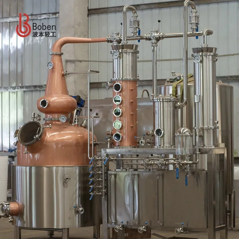 500L Whisky Still Pot Still Gin Basket Rectifier Steam Jacketed